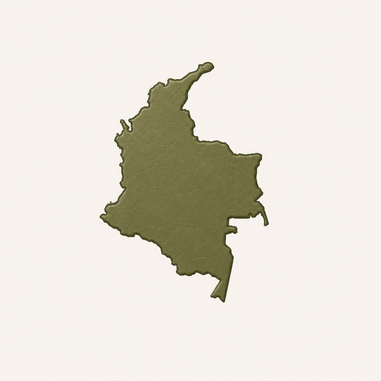 Colombia green coffee